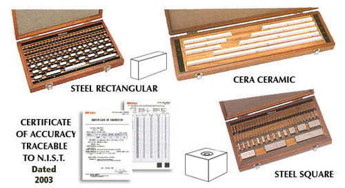 Mitutoyo Special Purchase Gage Block Sets Class AS-1 Tolerance and Deviation - 516-20326P Mitutoyo Special Purchase Gage Block Sets Class AS-1 Tolerance and Deviation - 516-20326P