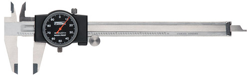 Fowler 6" Black Face Swiss Style Dial Caliper - 52-008-004