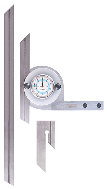 Fowler Economy Universal Dial Protractor with 6" & 12" Blades - 52-440-777