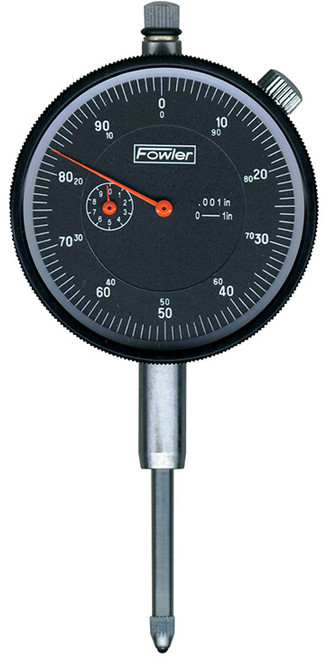 Fowler 1" Dial Indicator, Black Face - 52-520-109 Fowler 1" Dial Indicator, Black Face - 52-520-109