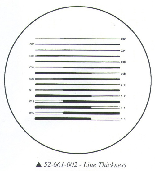 Fowler 10x Reticle #2 - 52-661-002