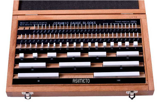 Asimeto 81 PC Inch Rectangular Gauge Block Set - 7650012 Asimeto 81 PC Inch Rectangular Gauge Block Set - 7650012