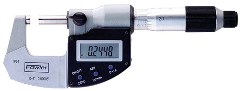 Fowler Digital Micrometer with IP54, 0-1" / 0-25mm - 54-815-001-2
