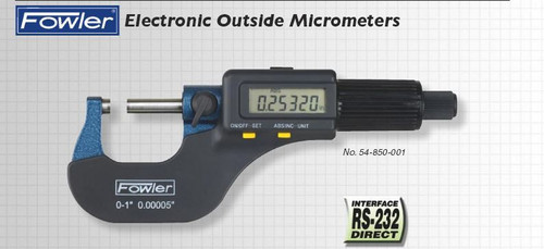 Fowler Electronic Micrometer, 4-5" - 54-860-005 Fowler Electronic Micrometer, 4-5" - 54-860-005