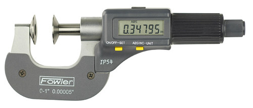 Fowler 0-1"/0-25mm Electronic IP54 Disc Micrometer  - 54-860-301 Fowler 0-1"/0-25mm Electronic IP54 Disc Micrometer  - 54-860-301