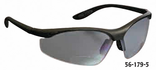PRO-SAFE Mag Reader Bifocal Safety Glasses, Gray Lens, 2.5 Diopter - 56-181-1