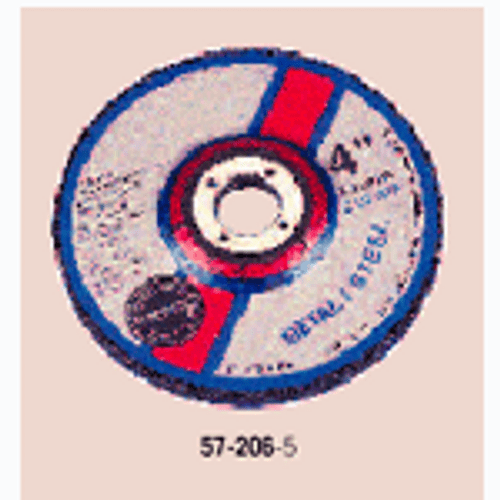 Depressed Center Grinding Wheel, 4-1/2" Dia, 1/4"W, 5/8-11 Hole (IN) - 57-196-8