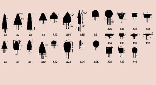 SPI Group A Mounted Stones - 57-596-9