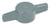 Press Fit Thumb Screw Knobs, Gray Tee Knobs 100 Piece Set, M10 Screw Size, 45mm Head Dia - 99-840-1