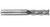 Precise Multi-Flute Single End Mill Long - Extra Long - MLM-283