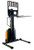 Vestil Narrow Mast Stacker with Power Lift  Adjustable Forks - SLNM-63-AA