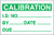 SPI Miniature Clear Cover Calibration Label  (Pack of 140 Color Green) - 14-005-3