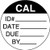 SPI Circular Clear Cover Calibration Labels - 14-017-8