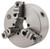 Interstate 3-Jaw Self Centering Direct Mounting "D" Series Lathe Chuck, 15" Dia, D1-11 Spindle, 130mm/5.11" Thru Hole - 34-689-0