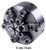 BTC Zero Set 6-Jaw Self-Centering Plain Back Scroll Lathe Chuck, 8-1/4" dia. - 34-701-3