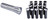 R8 Round Collet Set, 1/8" - 3/4" x 16ths - 34-876-3