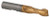 Premium 2 Flute HSS TiN Coated Single End Mill for Aluminum, 3/8" Mill Dia. - 46-392-7