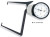 Fowler Deluxe External Dial Caliper Gage, Range 2.4 - 3.2" - 52-554-207