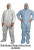 Pro-Safe SMS Protective Clothing, White, Size Medium w/ Elastic Wrists, Ankles, Hood & Boots - 56-296-7
