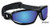 Crews Reaper Safety Goggles, Blue Mirror Lens, Scratch Resistant - 56-678-6