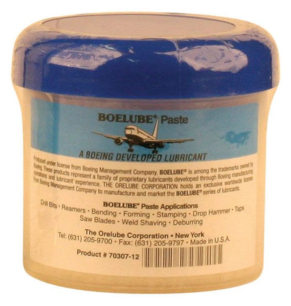 Boelube Machining Lubricant, Paste 70307-12, 12 oz. Jar Medium Blue - 81-001-060 - Light Tool Supply Boelube Machining Lubricant, Paste 70307-12, 12 oz. Jar Medium Blue - 81-001-060 - Light Tool Supply