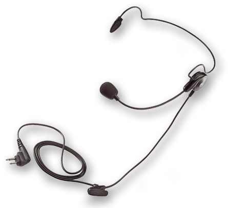 Clip Ear Headset/Earpiece Boom Mic VOX iVox For Motorola 2 Way Radio Hand  Free