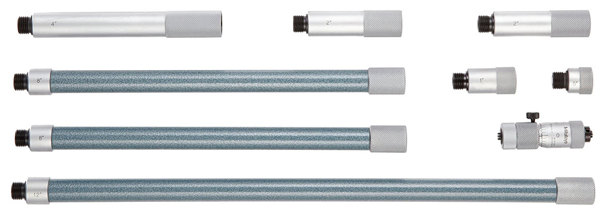 Mitutoyo Tubular Inside Micrometer, Extension Rod Type, 2 - 40