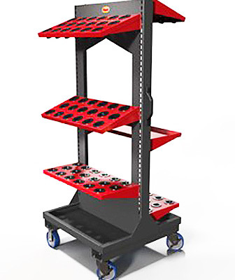 Huot Tall Toolscoot Tree 40 Taper Holders 55340 Light Tool Supply