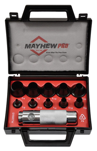 Mayhew Tools 66010 11 PC Metric Hollow Punch Set