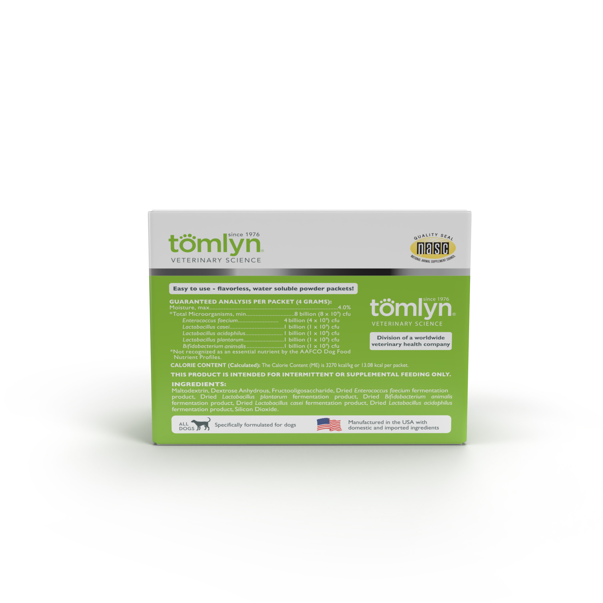 Tomlyn Pre & Probiotic Nutritional Supplement Flavorless Packets for