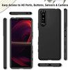 For Sony Xperia Models Luxury Matte Silicone Gel Case with Microfibre Lining