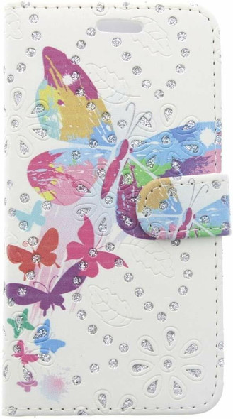 For Samsung Galaxy A6+ (2018) Phone Case, Cover, Wallet, Slots, PU Leather / Gel