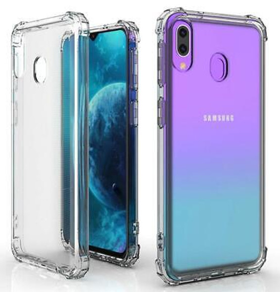 Shockproof 4 Corner Case Gel Cover for Samsung Galaxy A30 - Clear