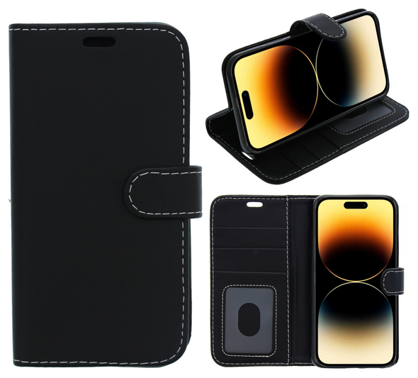 For Apple iPhone 15 Pro Max Case, Cover, Flip Wallet, Folio, Leather / Gel