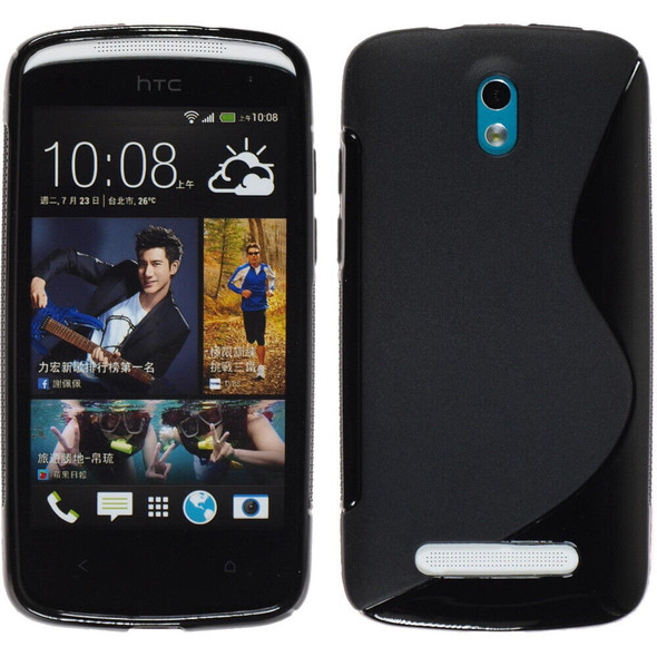 For HTC Desire 300 Case Slim S-Line Silicone TPU Gel Skin Cover - Anti-Slip Grip