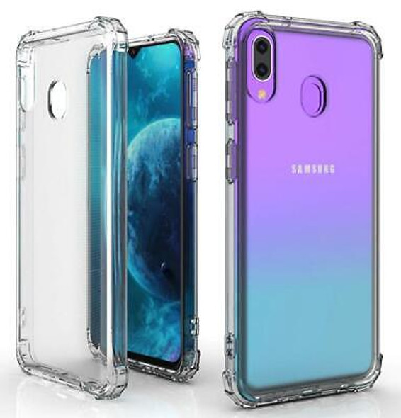 Shockproof 4 Corner Case Gel Cover for Samsung Galaxy A10 - Clear