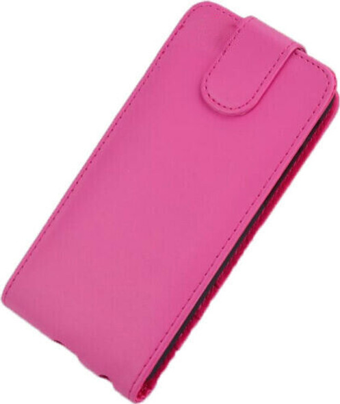 For Sony Xperia E1 Vertical Flip Down Case / Cover PU Leather in Pink