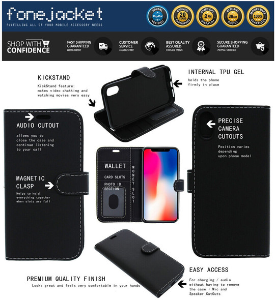 For Nokia C2 2nd Edition Phone Case, Cover, Flip Wallet, Folio, Leather /Gel