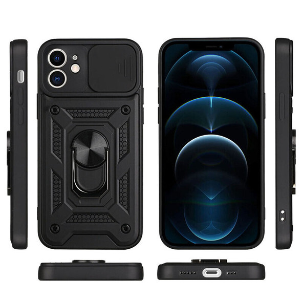 For Apple iPhone Military Rugged Tough Armor Magnetic Ring Case Camera Cover