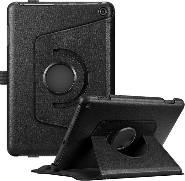 360 Rotating Leather Case Cover for Amazon Fire HD 8 Plus (2022)