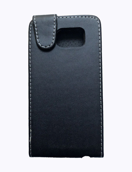 For Samsung Galaxy S6 Vertical Flip Down Case /Cover in Black PU Leather