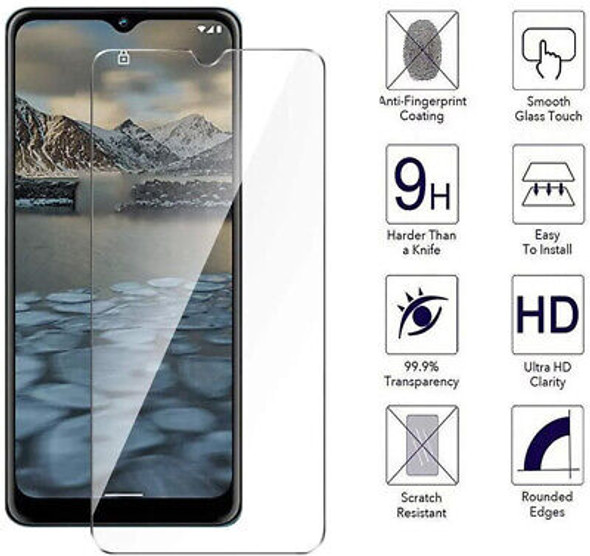 For Nokia 1.4 2.5D 9H Flat Tempered Glass Screen Protector