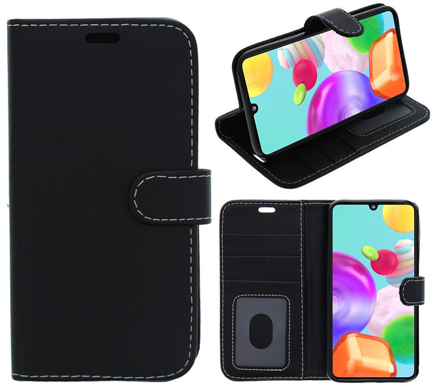 For Samsung Galaxy S25 Edge Case Cover Flip Wallet Folio Leather/Gel with Audio Cutout, Access to Ports, Card and Money Slots, Photo ID Section and Kickstand