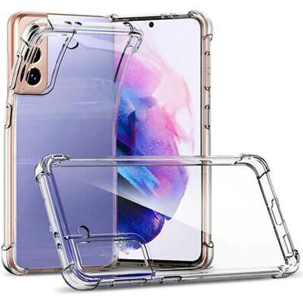 Shockproof 4 Corner Case Gel Cover for Samsung Galaxy S21+ 5G - Transparent Shockproof 4 Corner Case Gel Cover for Samsung Galaxy S21+ 5G - Transparent