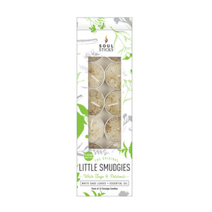 Soul Sticks Little Smudgies Tea Light Candles 12 pack- Patchouli Soul Sticks Little Smudgies Tea Light Candles 12 pack- Patchouli