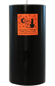 Crystal Journey 3x6" Pillar Candle - Black Cat Crystal Journey 3x6" Pillar Candle - Black Cat