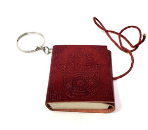 Hamsa Hand Journal Key Chain 1 3/4" x 2" Hamsa Hand Journal Key Chain 1 3/4" x 2"