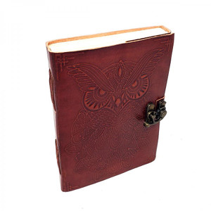 Owl Leather Journal 5x7" with Latch Closure Owl Leather Journal 5x7" with Latch Closure