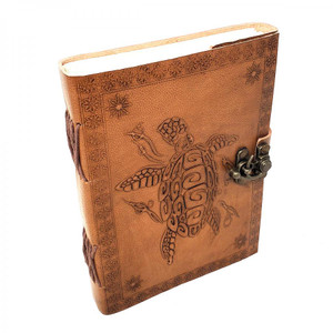 Turtle Leather Journal 5x7" with Latch Closure Turtle Leather Journal 5x7" with Latch Closure