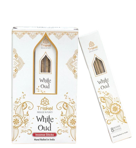 Triskel Hand Rolled Incense Sticks 8pc- White Oud Triskel Hand Rolled Incense Sticks 8pc- White Oud